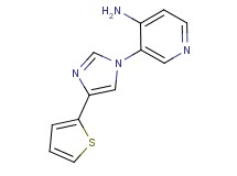 3-[4-(2-thienyl)-1H-imidazol-1-yl]pyridin-4-amine