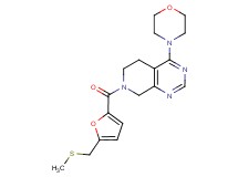 7-{5-[(methylthio)methyl]-2-furoyl}-4-morpholin-4-yl-5,6,7,8-tetrahydropyrido[3,4-d]pyrimidine