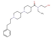N-ethyl-N-(2-hydroxyethyl)-1'-(3-phenylpropyl)-1,4'-bipiperidine-4-carboxamide