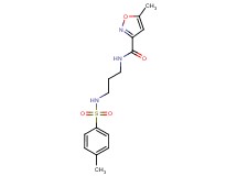 5-methyl-N-(3-{[(4-methylphenyl)sulfonyl]amino}propyl)isoxazole-3-carboxamide