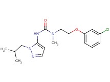 N-[2-(3-chlorophenoxy)ethyl]-N'-(1-isobutyl-1H-pyrazol-5-yl)-N-methylurea