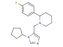 1-[(1-cyclopentyl-1H-imidazol-5-yl)methyl]-2-(4-fluorophenyl)piperidine