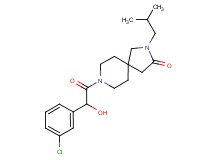 8-[(3-chlorophenyl)(hydroxy)acetyl]-2-isobutyl-2,8-diazaspiro[4.5]decan-3-one