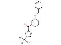 3-[({1-[(1-tert-butyl-1H-pyrrol-3-yl)carbonyl]-3-piperidinyl}oxy)methyl]pyridine