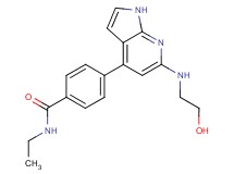 N-ethyl-4-{6-[(2-hydroxyethyl)amino]-1H-pyrrolo[2,3-b]pyridin-4-yl}benzamide