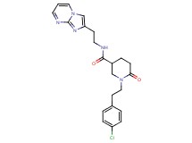 1-[2-(4-chlorophenyl)ethyl]-N-(2-imidazo[1,2-a]pyrimidin-2-ylethyl)-6-oxo-3-piperidinecarboxamide