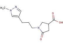 1-[3-(1-methyl-1H-pyrazol-4-yl)propyl]-5-oxopyrrolidine-3-carboxylic acid