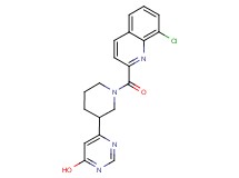 6-{1-[(8-chloroquinolin-2-yl)carbonyl]piperidin-3-yl}pyrimidin-4-ol