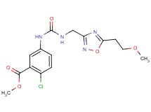 methyl 2-chloro-5-{[({[5-(2-methoxyethyl)-1,2,4-oxadiazol-3-yl]methyl}amino)carbonyl]amino}benzoate
