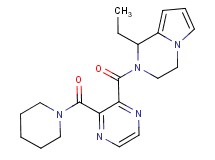 1-ethyl-2-{[3-(1-piperidinylcarbonyl)-2-pyrazinyl]carbonyl}-1,2,3,4-tetrahydropyrrolo[1,2-a]pyrazine