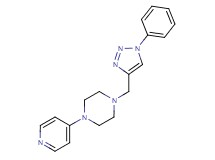 1-[(1-phenyl-1H-1,2,3-triazol-4-yl)methyl]-4-pyridin-4-ylpiperazine