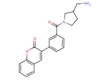 3-(3-{[3-(aminomethyl)-1-pyrrolidinyl]carbonyl}phenyl)-2H-chromen-2-one hydrochloride