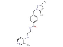 4-[(3,5-dimethyl-1H-pyrazol-1-yl)methyl]-N-{2-[(3-methyl-4-pyridinyl)amino]ethyl}benzamide