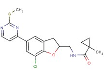 N-({7-chloro-5-[2-(methylthio)-4-pyrimidinyl]-2,3-dihydro-1-benzofuran-2-yl}methyl)-1-methylcyclopropanecarboxamide