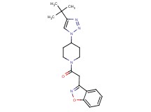 3-{2-[4-(4-tert-butyl-1H-1,2,3-triazol-1-yl)piperidin-1-yl]-2-oxoethyl}-1,2-benzisoxazole