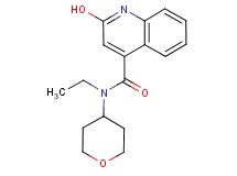 N-ethyl-2-hydroxy-N-(tetrahydro-2H-pyran-4-yl)-4-quinolinecarboxamide