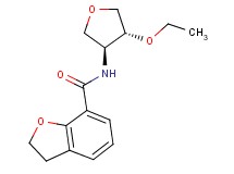 N-[(3S*,4R*)-4-ethoxytetrahydrofuran-3-yl]-2,3-dihydro-1-benzofuran-7-carboxamide