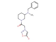 3-(2-{3-[benzyl(methyl)amino]-1-piperidinyl}-2-oxoethyl)-1,2,3-oxadiazol-3-ium-5-olate