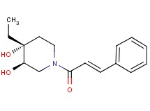 (3R*,4R*)-4-ethyl-1-[(2E)-3-phenylprop-2-enoyl]piperidine-3,4-diol