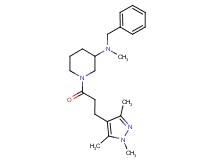 N-benzyl-N-methyl-1-[3-(1,3,5-trimethyl-1H-pyrazol-4-yl)propanoyl]-3-piperidinamine