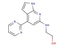2-[(4-pyrimidin-2-yl-1H-pyrrolo[2,3-b]pyridin-6-yl)amino]ethanol