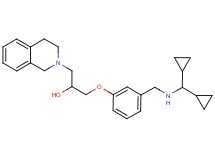 1-(3-{[(dicyclopropylmethyl)amino]methyl}phenoxy)-3-(3,4-dihydro-2(1H)-isoquinolinyl)-2-propanol