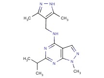 N-[(3,5-dimethyl-1H-pyrazol-4-yl)methyl]-6-isopropyl-1-methyl-1H-pyrazolo[3,4-d]pyrimidin-4-amine