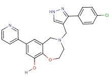 4-{[3-(4-chlorophenyl)-1H-pyrazol-4-yl]methyl}-7-(3-pyridinyl)-2,3,4,5-tetrahydro-1,4-benzoxazepin-9-ol