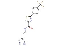 N-[2-(1H-pyrazol-4-yl)ethyl]-2-[4-(trifluoromethyl)phenyl]-1,3-thiazole-4-carboxamide