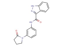 N-[3-(2-oxo-1-pyrrolidinyl)phenyl]-1H-indazole-3-carboxamide