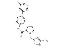 N-(3'-fluoro-4-biphenylyl)-1-[(2-methyl-1H-imidazol-4-yl)methyl]prolinamide