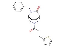 (1S*,5R*)-6-benzyl-3-[3-(2-thienyl)propanoyl]-3,6-diazabicyclo[3.2.2]nonan-7-one