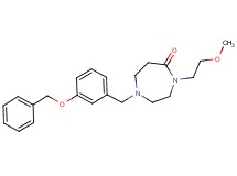 1-[3-(benzyloxy)benzyl]-4-(2-methoxyethyl)-1,4-diazepan-5-one
