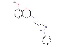 (8-methoxy-3,4-dihydro-2H-chromen-3-yl)[(1-phenyl-1H-pyrazol-4-yl)methyl]amine