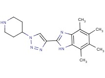 4,5,6,7-tetramethyl-2-(1-piperidin-4-yl-1H-1,2,3-triazol-4-yl)-1H-benzimidazole