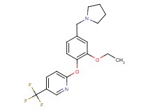 2-[2-ethoxy-4-(pyrrolidin-1-ylmethyl)phenoxy]-5-(trifluoromethyl)pyridine