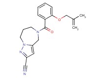 5-{2-[(2-methylprop-2-en-1-yl)oxy]benzoyl}-5,6,7,8-tetrahydro-4H-pyrazolo[1,5-a][1,4]diazepine-2-carbonitrile