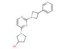 1-{2-[3-(3-pyridinyl)-1-azetidinyl]-4-pyrimidinyl}-3-pyrrolidinol