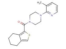 1-(3-methyl-2-pyridinyl)-4-(4,5,6,7-tetrahydro-2-benzothien-1-ylcarbonyl)piperazine