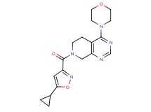 7-[(5-cyclopropylisoxazol-3-yl)carbonyl]-4-morpholin-4-yl-5,6,7,8-tetrahydropyrido[3,4-d]pyrimidine