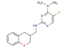 N~2~-(3,4-dihydro-2H-chromen-3-ylmethyl)-5-fluoro-N~4~,N~4~-dimethylpyrimidine-2,4-diamine