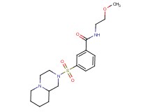 N-(2-methoxyethyl)-3-(octahydro-2H-pyrido[1,2-a]pyrazin-2-ylsulfonyl)benzamide