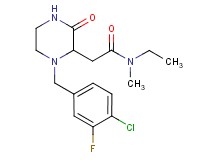 2-[1-(4-chloro-3-fluorobenzyl)-3-oxo-2-piperazinyl]-N-ethyl-N-methylacetamide