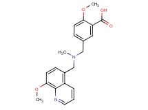 2-methoxy-5-{[[(8-methoxyquinolin-5-yl)methyl](methyl)amino]methyl}benzoic acid