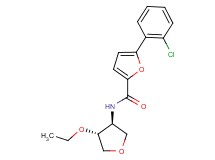 5-(2-chlorophenyl)-N-[(3S*,4R*)-4-ethoxytetrahydro-3-furanyl]-2-furamide