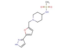 N-(1-{[5-(1H-pyrazol-3-yl)-2-furyl]methyl}piperidin-4-yl)methanesulfonamide