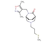 (1S*,5R*)-6-[(3,5-dimethylisoxazol-4-yl)methyl]-3-[3-(methylthio)propyl]-3,6-diazabicyclo[3.2.2]nonan-7-one