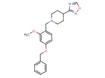 1-[4-(benzyloxy)-2-methoxybenzyl]-4-(1,2,4-oxadiazol-3-yl)piperidine