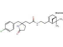 3-[2-(4-chlorobenzyl)-5-oxo-2-pyrrolidinyl]-N-{2-[(1R,5S)-6,6-dimethylbicyclo[3.1.1]hept-2-en-2-yl]ethyl}propanamide