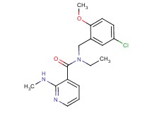 N-(5-chloro-2-methoxybenzyl)-N-ethyl-2-(methylamino)nicotinamide